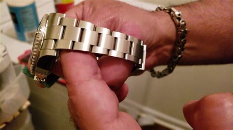 how to polish rolex band|how to remove scratches from rolex bracelet.